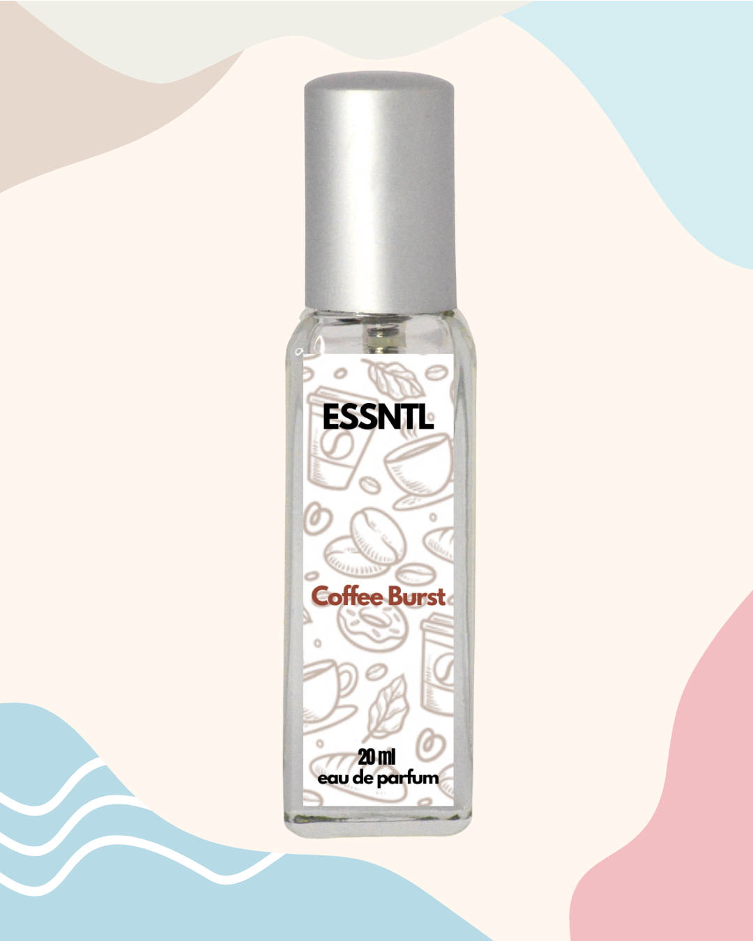 ESSNTL Coffee Burst Perfume - Bold & Comforting Coffee-Vanilla Fragrance | 50ml Eau de Parfum | 20ml Eau de Parfum | Creamy, Addictive & Aromatic Scent | Long-Lasting Cozy Perfume for Men & Women | A Caffeine Kick with Sweet Depth