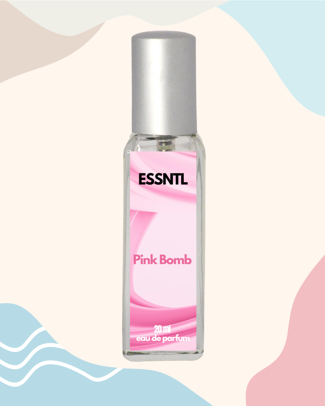 ESSNTL Pink Bomb Perfume - Playful & Feminine Fruity Floral Fragrance | 50ml Eau de Parfum | Sweet, Bright & Captivating Scent | Long-Lasting Youthful Fragrance | Classic & Clean Scent for Women