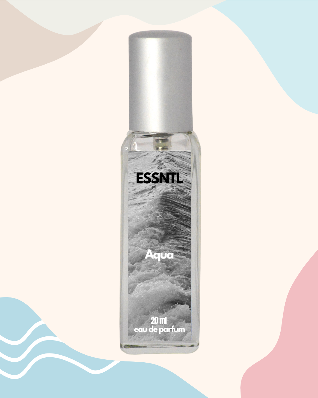 ESSNTL Aqua Perfume - Timeless & Elegant Marine Citrus Fragrance | 50ml Eau de Parfum | 20ml Eau de Parfum | Fresh, Breezy & Uplifting Scent | Long-Lasting Everyday Fragrance | Classic & Clean Scent for Men