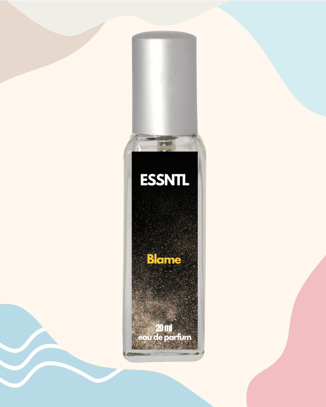 ESSNTL Blame Perfume - Sensual & Bold Amber Woody Fragrance | 50ml Eau de Parfum | 20ml Eau de Parfum | Spicy, Warm & Addictive Scent | Long-Lasting Confident Fragrance | Classic & Clean Scent for Men