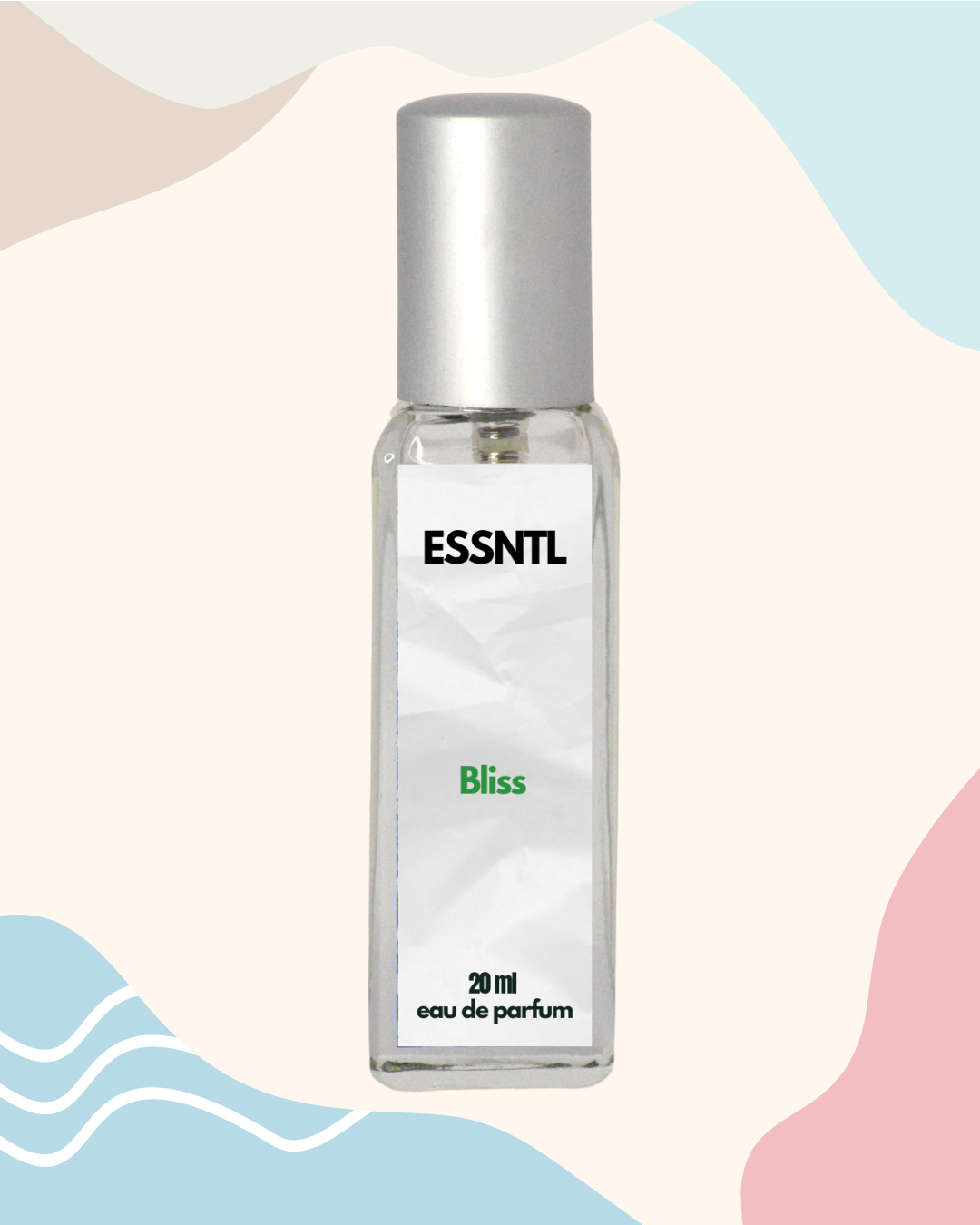 ESSNTL Bliss Perfume - Crisp & Clean Fresh Woody Fragrance | 50ml Eau de Parfum | Soft, Subtle & Inviting Scent | Long-Lasting Refreshing Fragrance | Classic & Clean Scent for Men