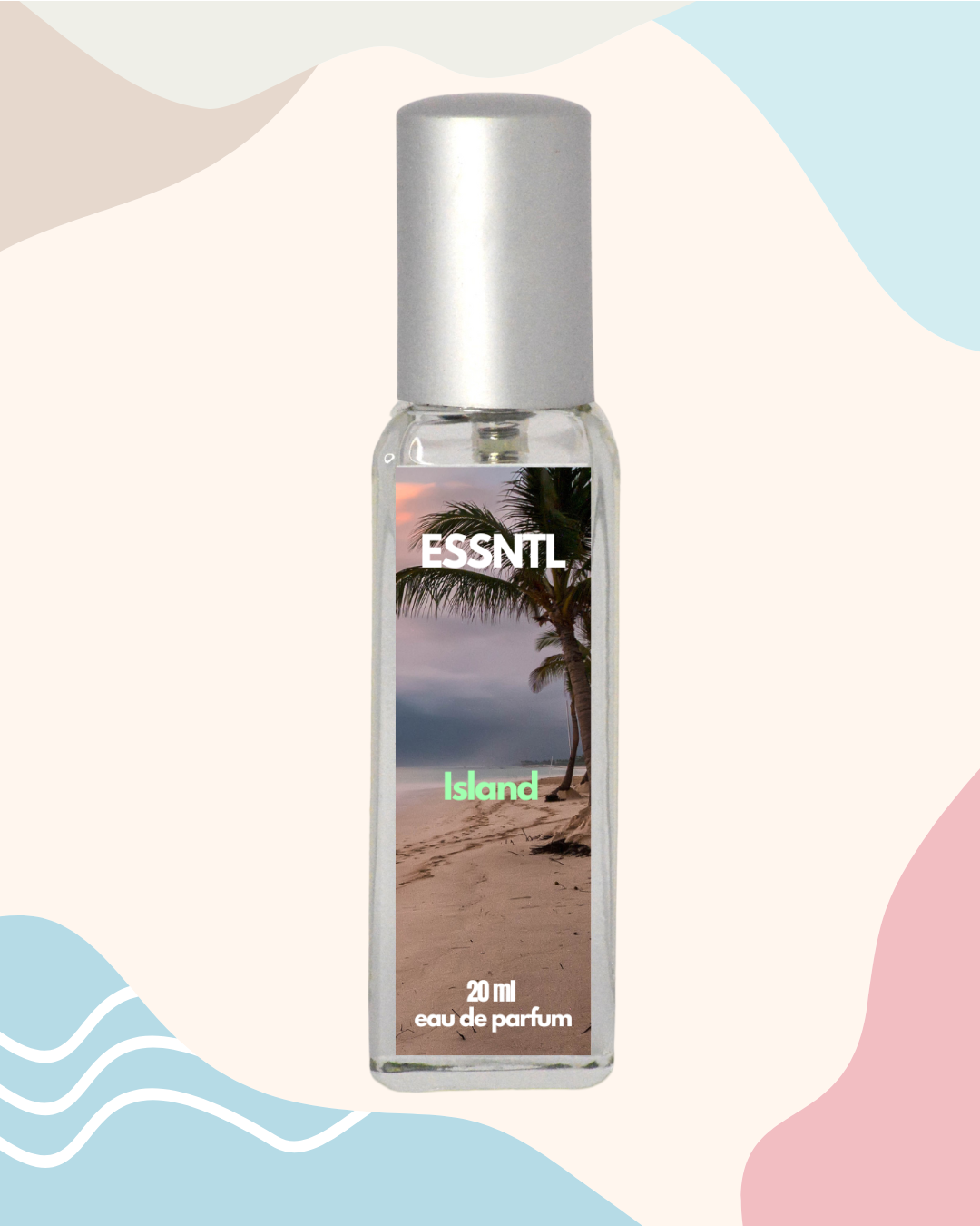 ESSNTL Island Perfume - Exotic & Tranquil Woody Aromatic Fragrance | 50ml Eau de Parfum | 20ml Eau de Parfum | Warm, Relaxing & Natural Scent | Long-Lasting Earthy Fragrance | Classic & Clean Scent for Men