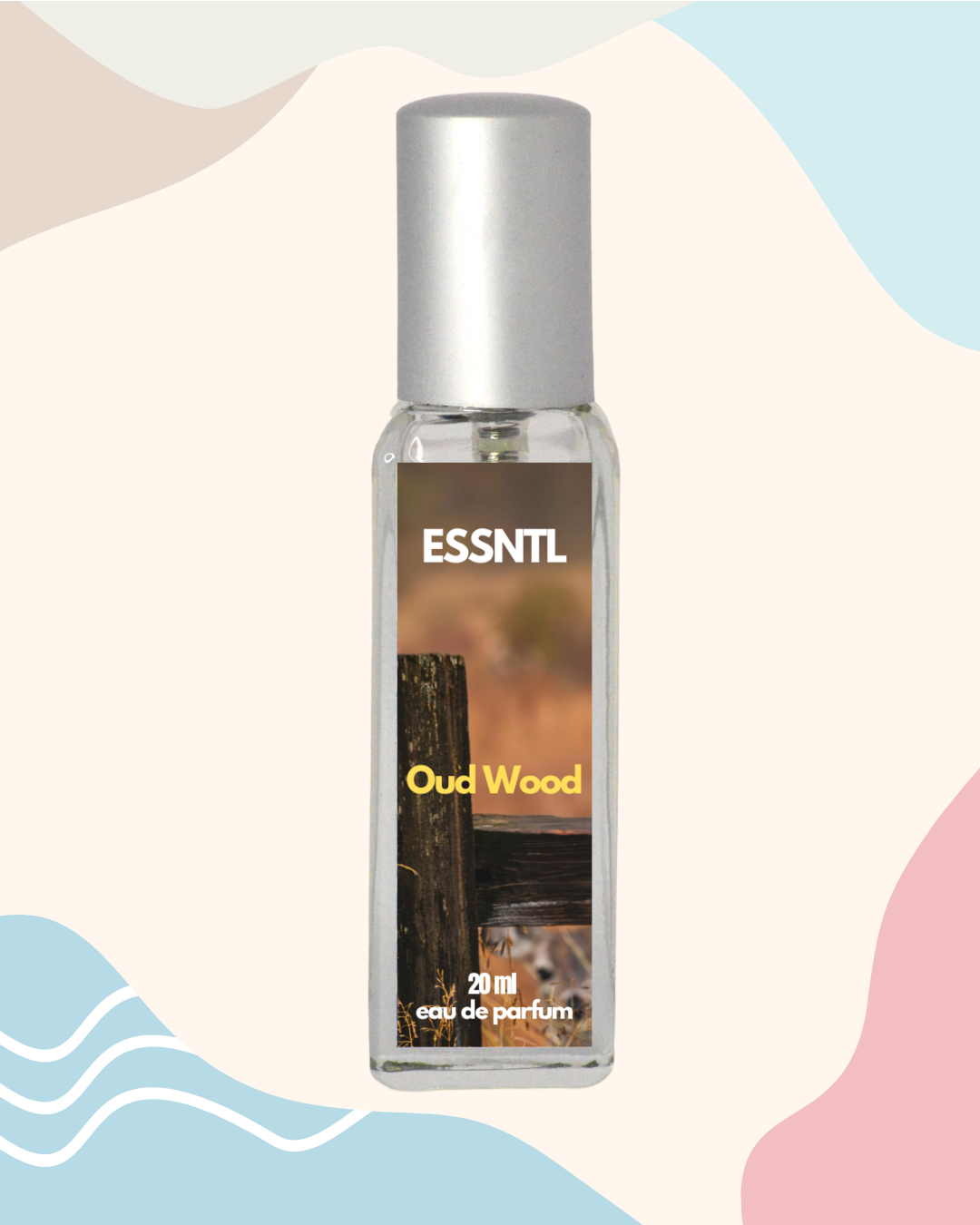 ESSNTL Oud Wood Perfume - Mysterious & Exotic Oud Woody Fragrance | 50ml Eau de Parfum | 20ml Eau de Parfum | Warm, Smoky & Luxurious Scent | Long-Lasting Statement Fragrance | Classic & Clean Scent for Men