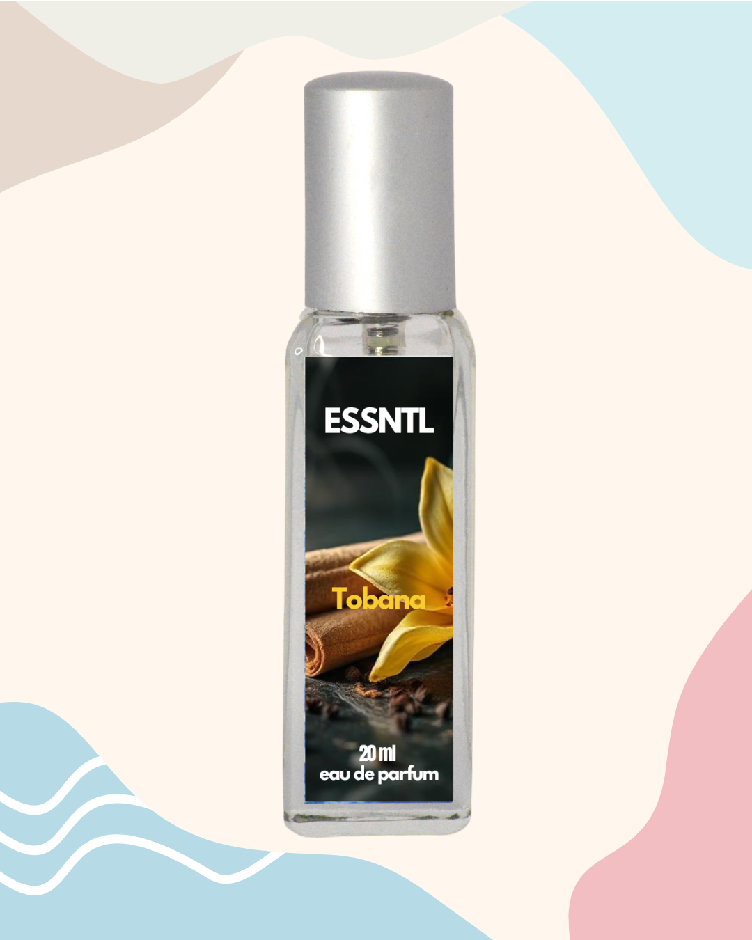ESSNTL Tobana Perfume - Warm & Opulent Tobacco Vanilla Fragrance | 50ml Eau de Parfum | 20ml Eau de Parfum | Sweet, Spicy & Luxurious Scent | Long-Lasting Bold Fragrance | Classic & Clean Scent for Men