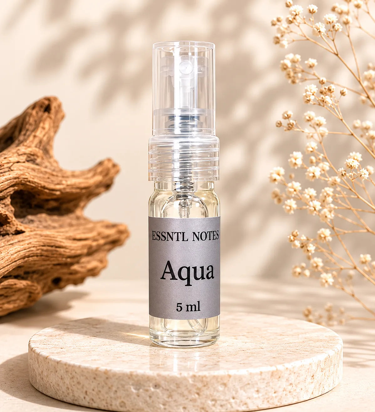 ESSNTL NOTES Aqua Timeless Elegant Marine Citrus 5ml perfume sample for fragrance discovery and gifting