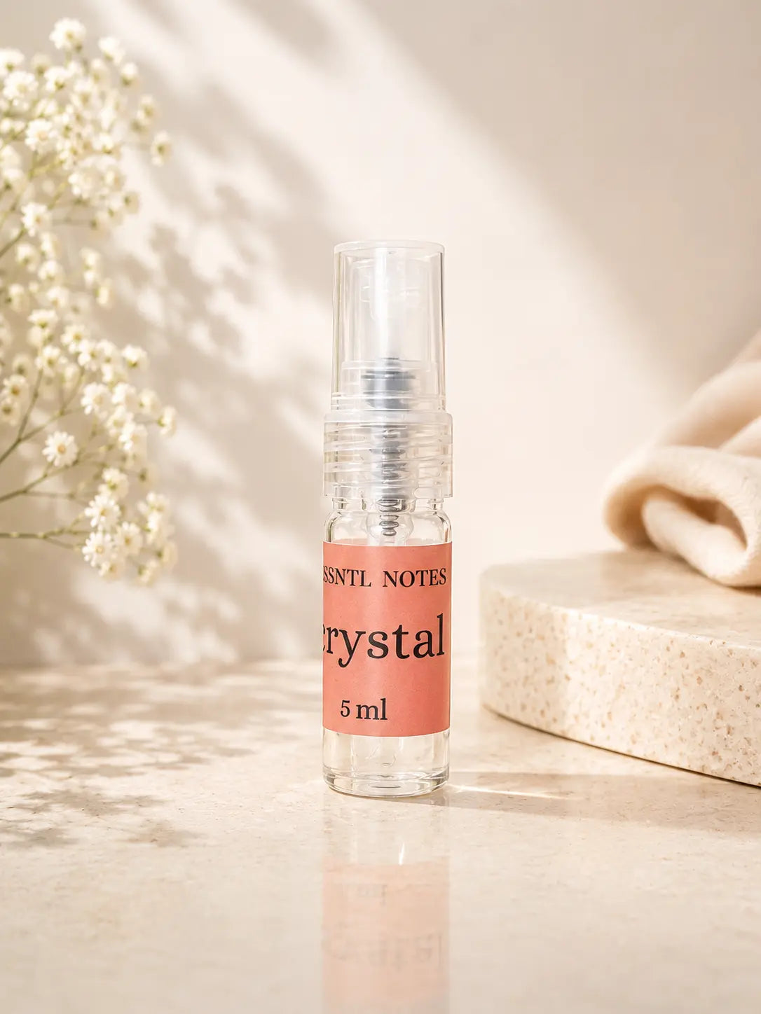 ESSNTL NOTES Crystal Fresh Fruity Floral 5ml perfume sample for fragrance discovery and gifting