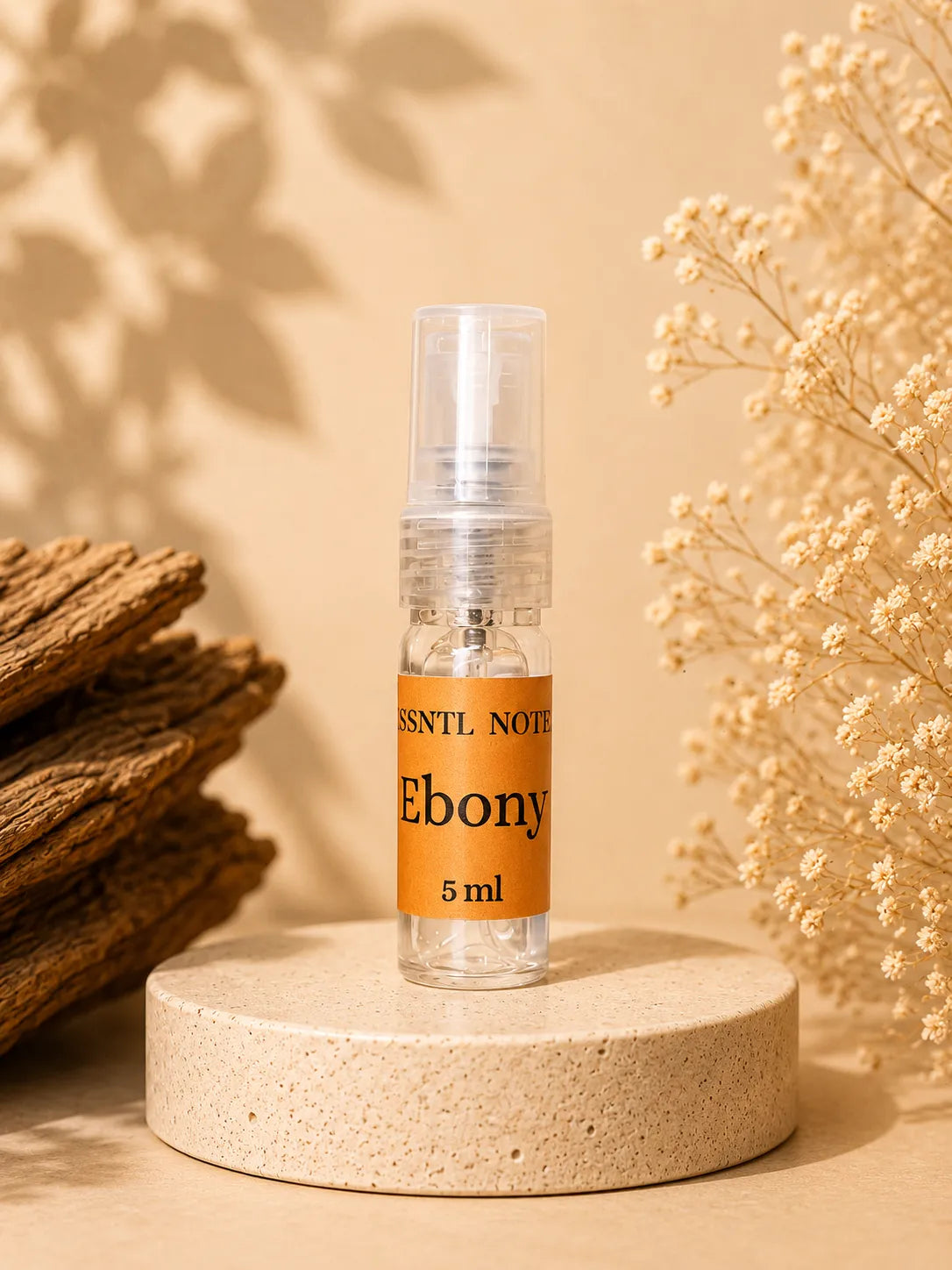 ESSNTL NOTES Ebony : Coffee, Pink Pepper and Orange Blossom Fragrance perfume 5ml travel size