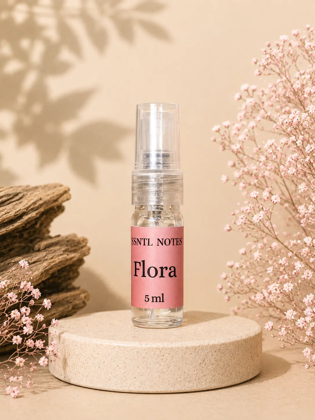 ESSNTL NOTES Flora Elegant Floral Fruity 5ml perfume sample for fragrance discovery and gifting