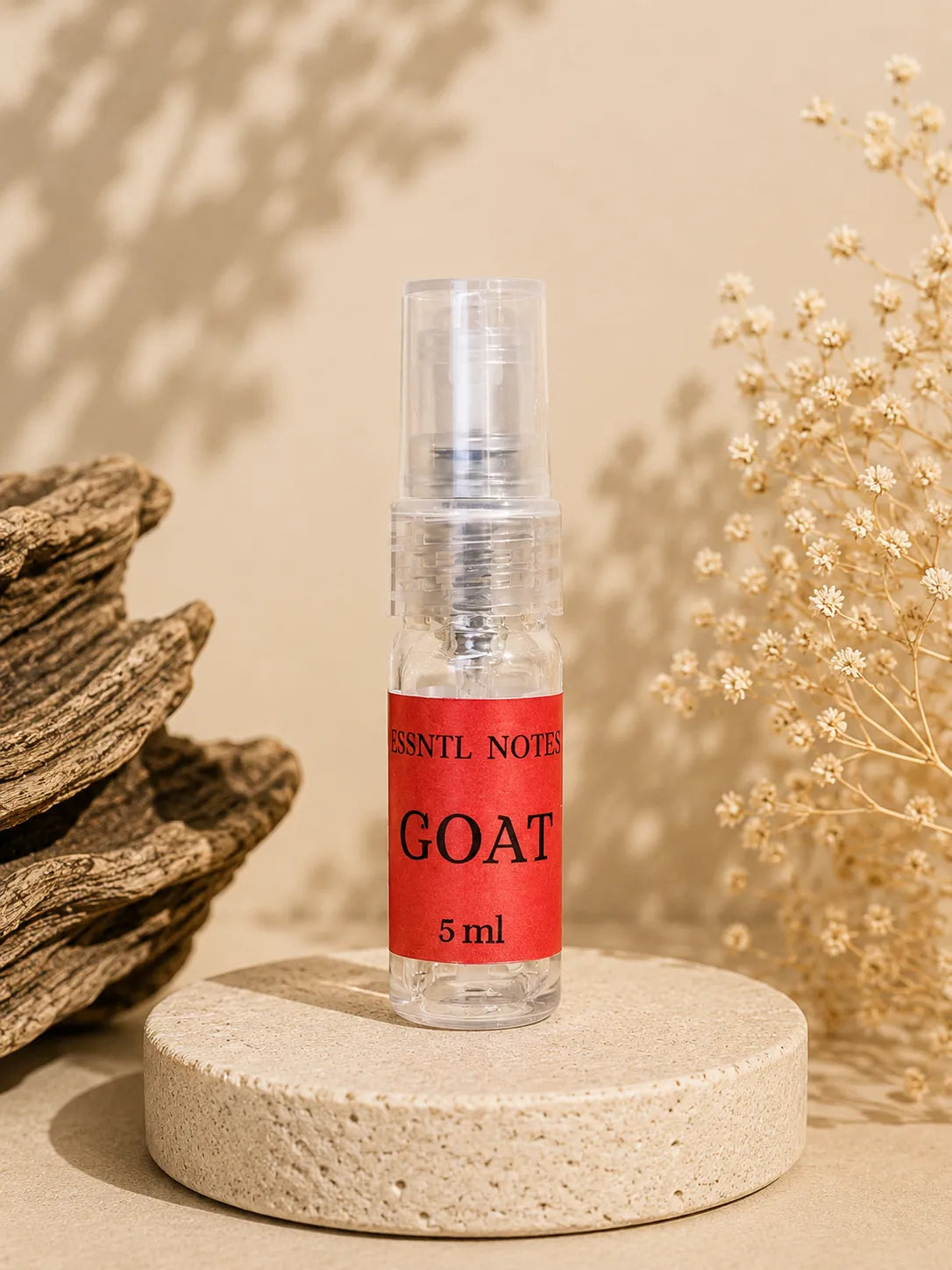 ESSNTL NOTES Goat Powerful Dynamic Fresh Spicy 5ml perfume sample for fragrance discovery and gifting