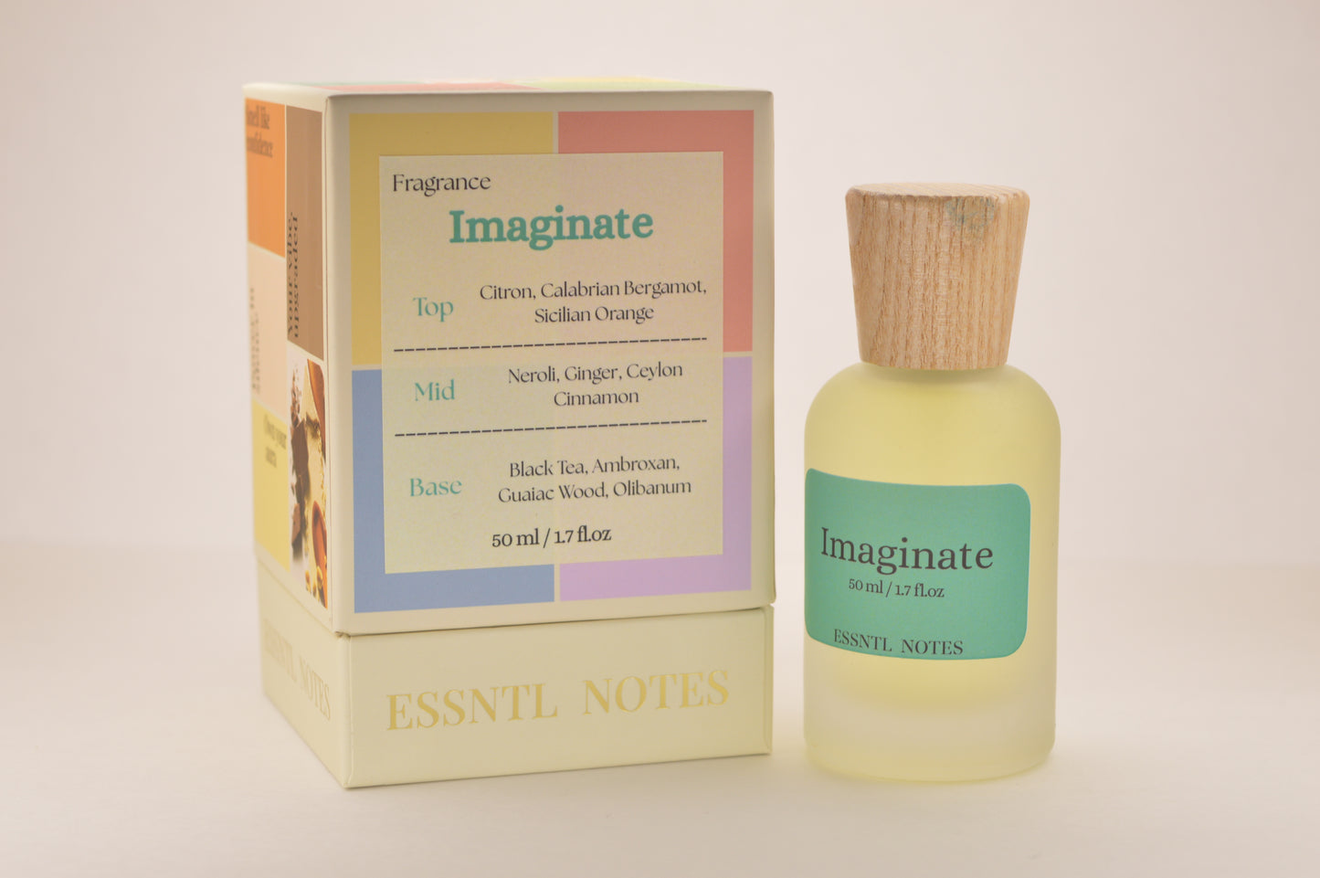 ESSNTL NOTES Imaginate Perfume – Fresh & Refined Citrus Aromatic Fragrance | 50ml Eau de Parfum | Clean, Sparkling & Sophisticated Scent | Long-Lasting Unisex Luxury Perfume | Modern, Airy Signature Vibe