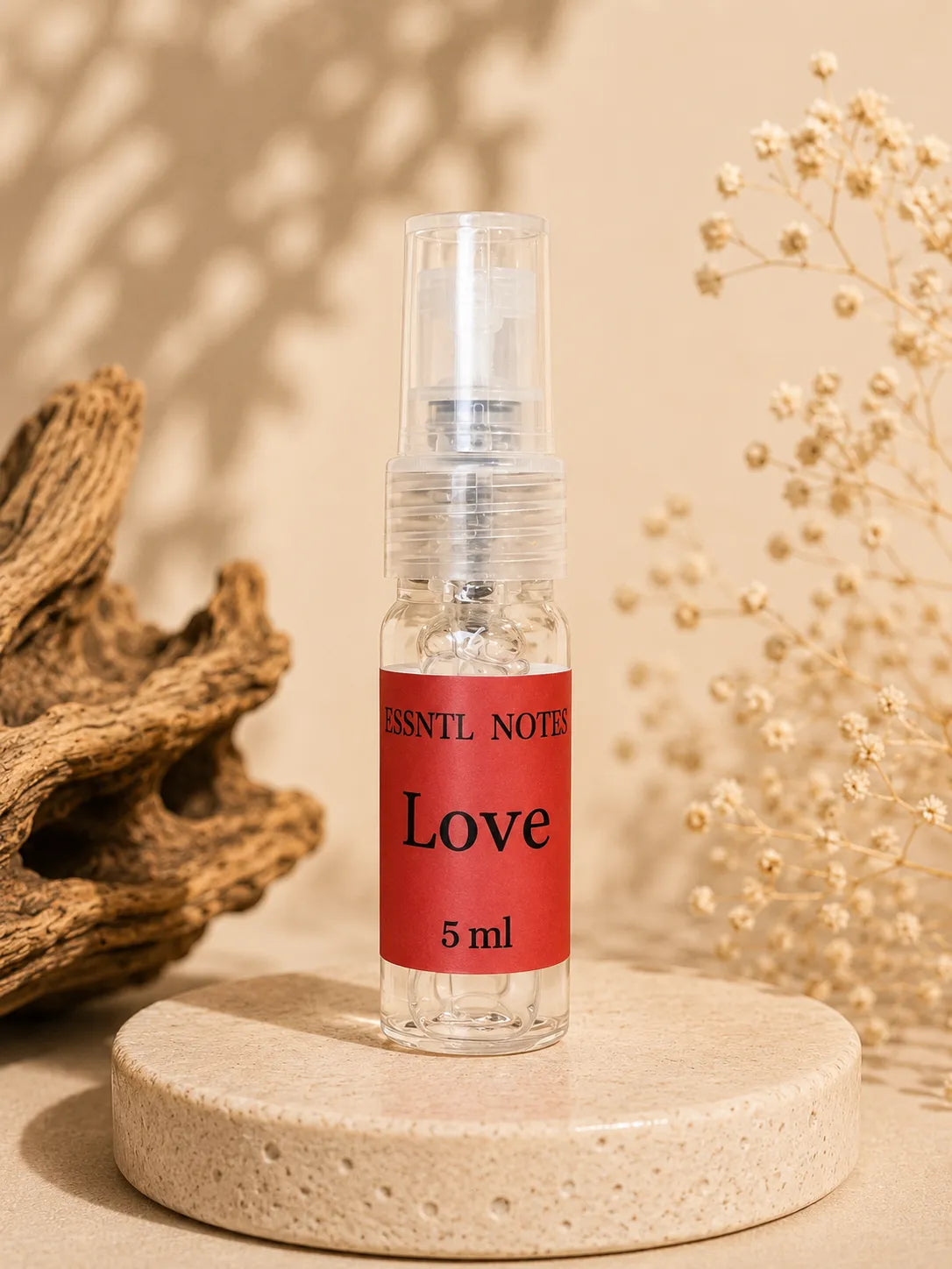 ESSNTL NOTES Love : Saffron and Amberwood Fragrance perfume 5ml travel size
