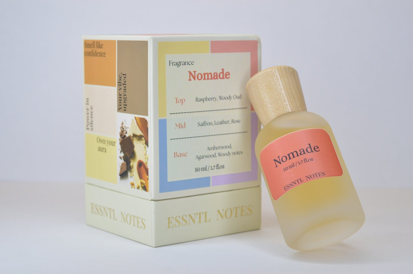 ESSNTL NOTES Nomade Perfume - Deep & Mysterious Woody Oriental Fragrance | 50ml Eau de Parfum | Rich, Smoky & Exotic Oud Scent | Long-Lasting Luxury Scent for Men & Women | Bold & Captivating Essence