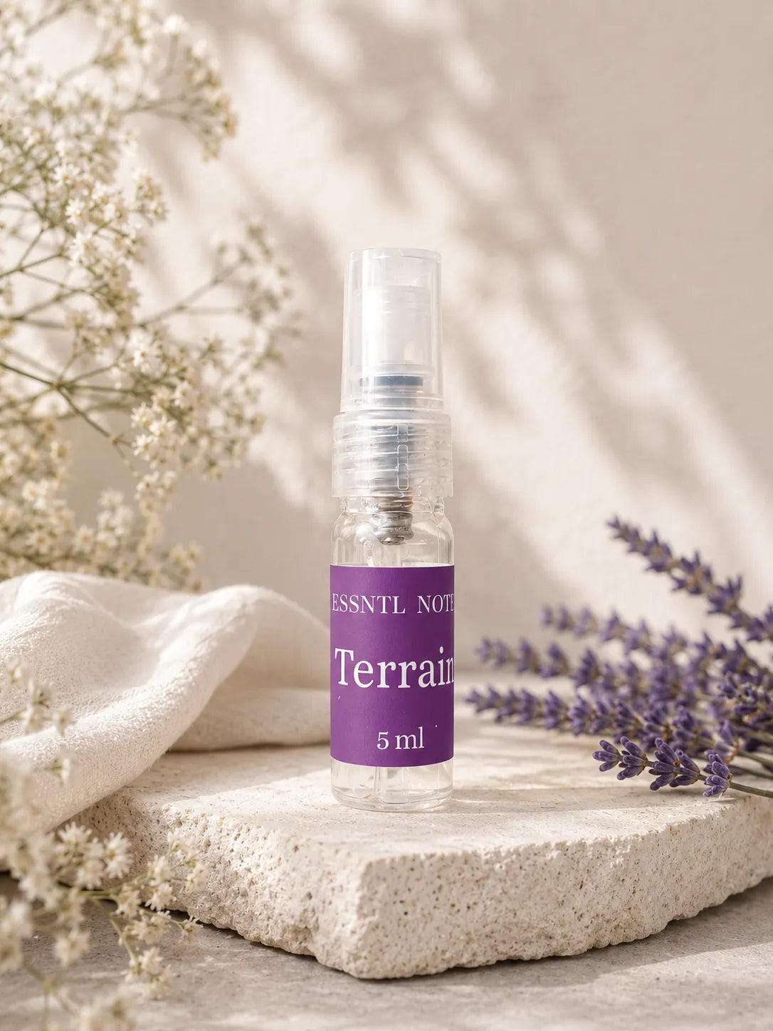 ESSNTL NOTES Terrair Earthy Sophisticated Woody Citrus 5ml perfume sample for fragrance discovery and gifting