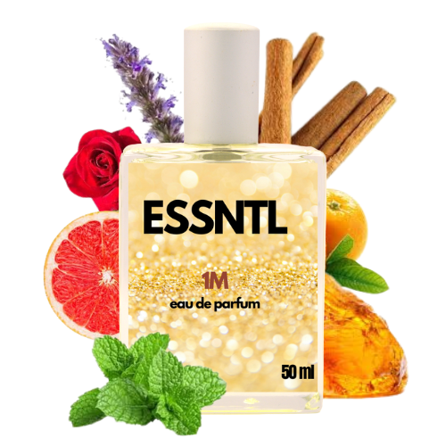 ESSNTL 1M Perfume - Bold & Luxurious Amber Woody Fragrance | 50ml Eau de Parfum | Spicy, Warm & Rich Scent | Long-Lasting Luxury Scent for Men | Classic & Clean Scent for Men