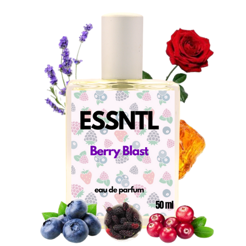ESSNTL Berry Blast Perfume - Juicy & Playful Fruity Fragrance | 50ml Eau de Parfum | 20ml Eau de Parfum | Sweet, Vibrant & Energetic Scent | Long-Lasting Youthful Perfume for All | Bold Berry Pop with a Fun Twist