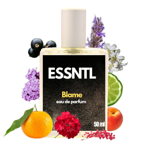 ESSNTL Blame Perfume - Sensual & Bold Amber Woody Fragrance | 50ml Eau de Parfum | Spicy, Warm & Addictive Scent | Long-Lasting Confident Fragrance | Classic & Clean Scent for Men