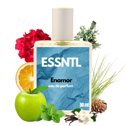 ESSNTL Enamor Perfume - Intense & Passionate Fresh Spicy Fragrance | 50ml Eau de Parfum | Warm, Invigorating & Magnetic Scent | Long-Lasting Romantic Fragrance | Classic & Clean Scent for Men