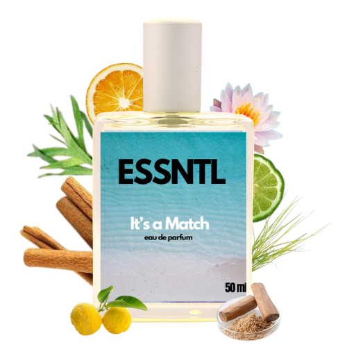 ESSNTL It's a Match Perfume - Fresh & Unique Citrus Floral Fragrance | 50ml Eau de Parfum | Clean, Elegant & Versatile Scent | Long-Lasting Everyday Fragrance | Classic & Clean Scent for Men & Women