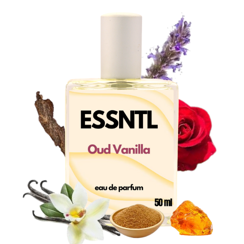 ESSNTL Oud Vanilla Perfume - Rich & Exotic Gourmand Oud Fragrance | 50ml Eau de Parfum | 20ml Eau de Parfum | Warm, Sensual & Spicy-Sweet Scent | Long-Lasting Luxury Perfume for Men & Women | Deep, Opulent Signature Vibe