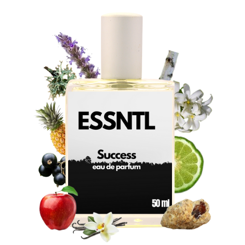 ESSNTL Success Perfume - Iconic & Masculine Fruity Woody Fragrance | 50ml Eau de Parfum | Fresh, Smoky & Refined Scent | Long-Lasting Power Fragrance | Classic & Clean Scent for Men