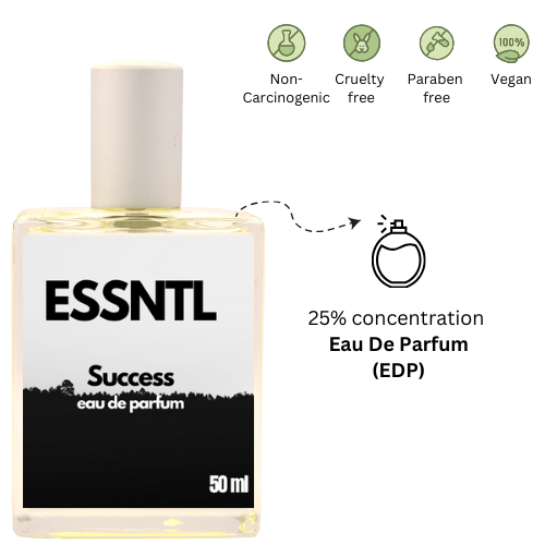 ESSNTL Success Perfume - Iconic & Masculine Fruity Woody Fragrance | 50ml Eau de Parfum | Fresh, Smoky & Refined Scent | Long-Lasting Power Fragrance | Classic & Clean Scent for Men