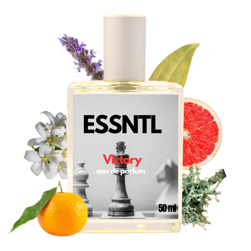ESSNTL Victory Perfume - Powerful & Energetic Citrus Woody Fragrance | 50ml Eau de Parfum | Bold, Fresh & Confident Scent | Long-Lasting Sporty Fragrance | Classic & Clean Scent for Men