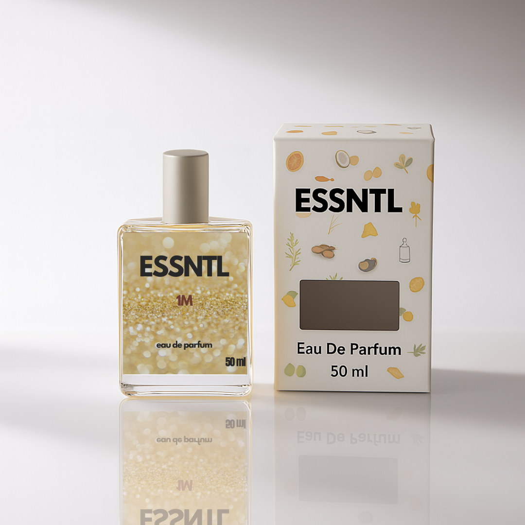 ESSNTL 1M Perfume - Bold & Luxurious Amber Woody Fragrance | 50ml Eau de Parfum | 20ml Eau de Parfum | Spicy, Warm & Rich Scent | Long-Lasting Luxury Scent for Men | Classic & Clean Scent for Men