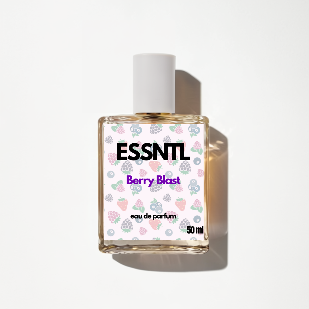 ESSNTL Berry Blast Perfume - Juicy & Playful Fruity Fragrance | 50ml Eau de Parfum | 20ml Eau de Parfum | Sweet, Vibrant & Energetic Scent | Long-Lasting Youthful Perfume for All | Bold Berry Pop with a Fun Twist