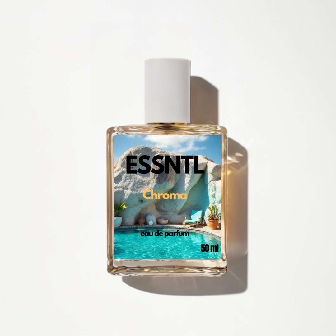 ESSNTL Chroma Perfume - Fresh & Vibrant Citrus Aquatic Fragrance | 50ml Eau de Parfum | 20ml Eau de Parfum | Crisp, Refreshing & Invigorating Scent | Long-Lasting Everyday Fragrance | Classic & Clean Scent for Men