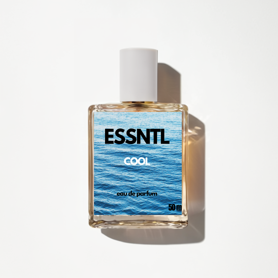 ESSNTL Cool Perfume - Refreshing & Aquatic Fresh Fragrance | 50ml Eau de Parfum | 20ml Eau de Parfum | Crisp, Invigorating & Clean Scent | Long-Lasting Sporty Fragrance | Classic & Clean Scent for Men