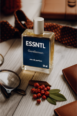 ESSNTL Gentleman Perfume - Rugged & Magnetic Spicy Woody Fragrance | 50ml Eau de Parfum | 20ml Eau de Parfum | Fresh, Confident & Bold Scent | Long-Lasting Signature Fragrance | Classic & Clean Scent for Men