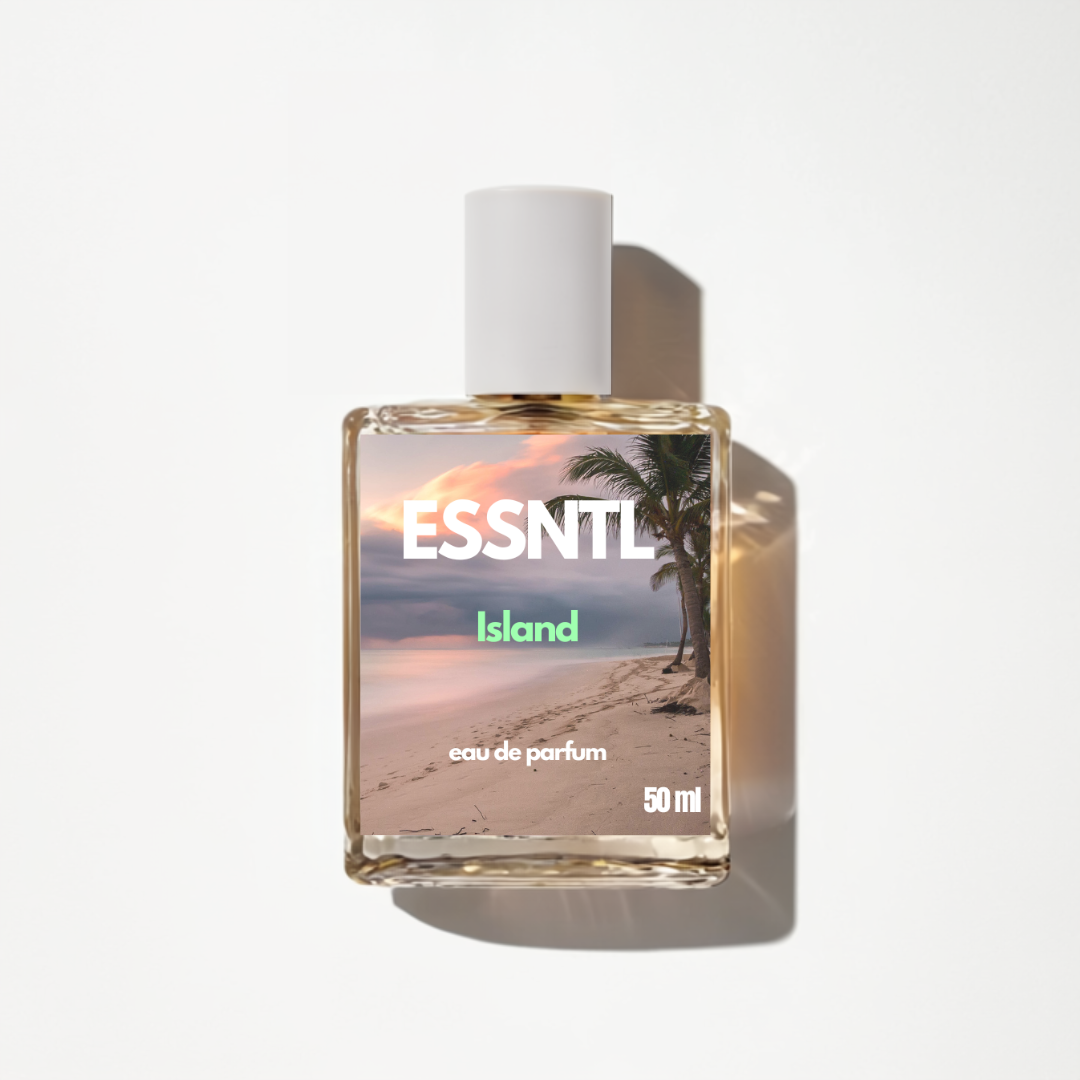 ESSNTL Island Perfume - Exotic & Tranquil Woody Aromatic Fragrance | 50ml Eau de Parfum | 20ml Eau de Parfum | Warm, Relaxing & Natural Scent | Long-Lasting Earthy Fragrance | Classic & Clean Scent for Men