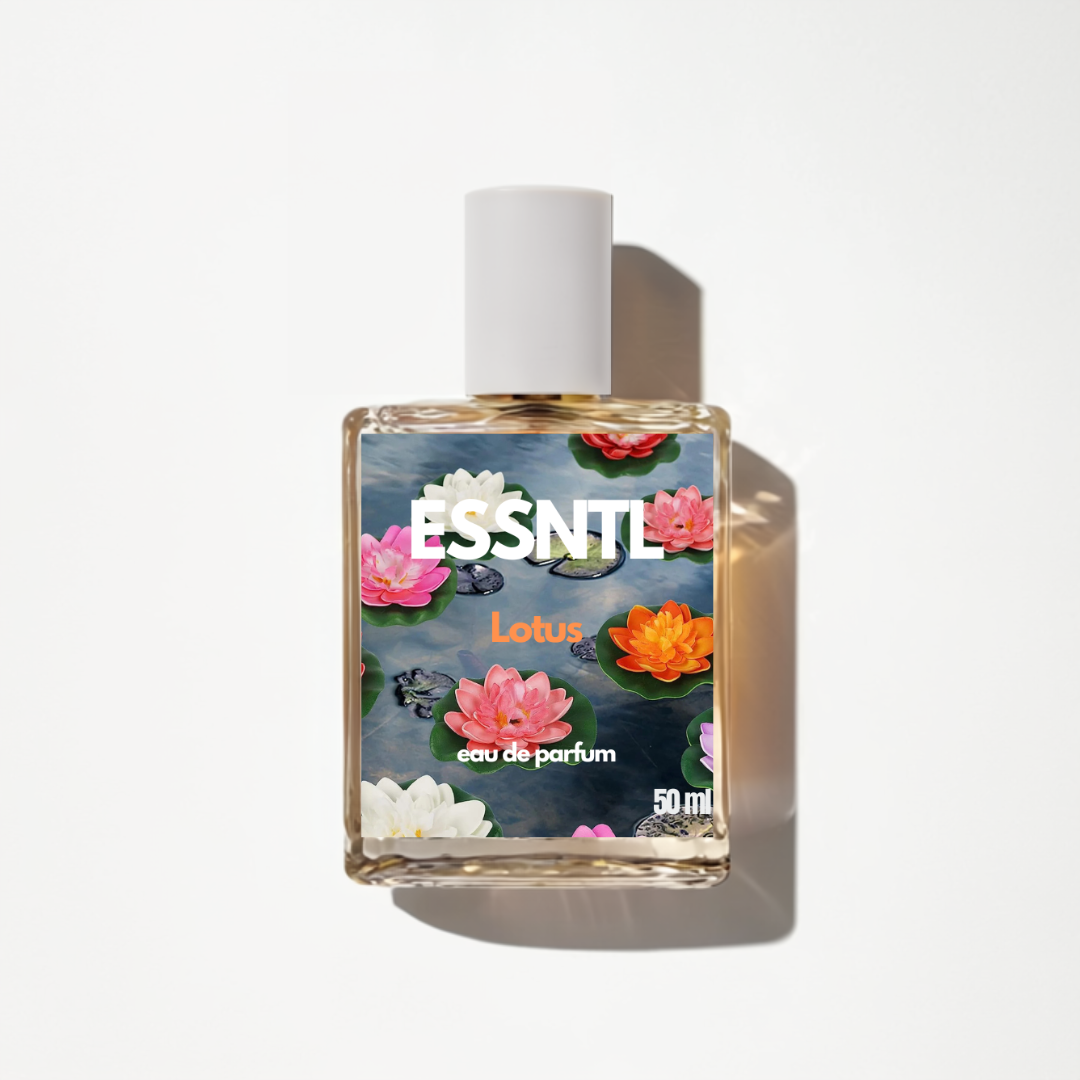 ESSNTL Lotus Perfume - Fresh & Tranquil Fruity Floral Fragrance | 50ml Eau de Parfum | 20ml Eau de Parfum | Soft, Elegant & Uplifting Scent | Long-Lasting Luxury Scent for Men & Women | Serene & Refreshing Essence
