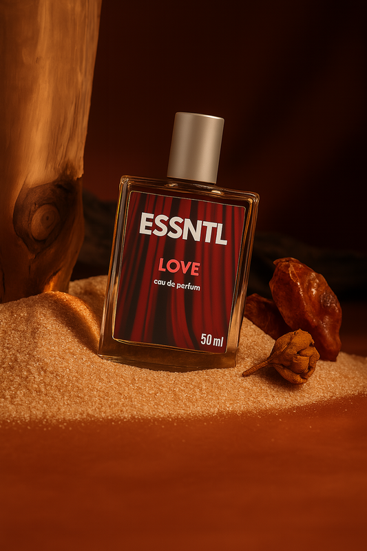 ESSNTL Love Perfume - Sensual & Addictive Sweet Woody Fragrance | 50ml Eau de Parfum | 20ml Eau de Parfum | Warm, Amber & Floral Scent | Long-Lasting Luxury Fragrance | Classic & Clean Scent for Men & Women