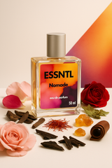 ESSNTL Nomade Perfume - Deep & Mysterious Woody Oriental Fragrance | 50ml Eau de Parfum | 20ml Eau de Parfum | Rich, Smoky & Exotic Oud Scent | Long-Lasting Luxury Scent for Men | Bold & Captivating Essence