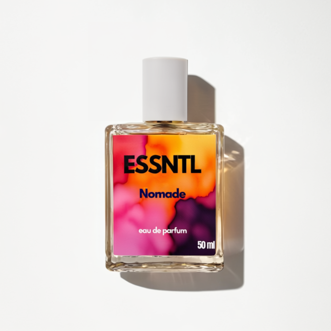 ESSNTL Nomade Perfume - Deep & Mysterious Woody Oriental Fragrance | 50ml Eau de Parfum | 20ml Eau de Parfum | Rich, Smoky & Exotic Oud Scent | Long-Lasting Luxury Scent for Men | Bold & Captivating Essence