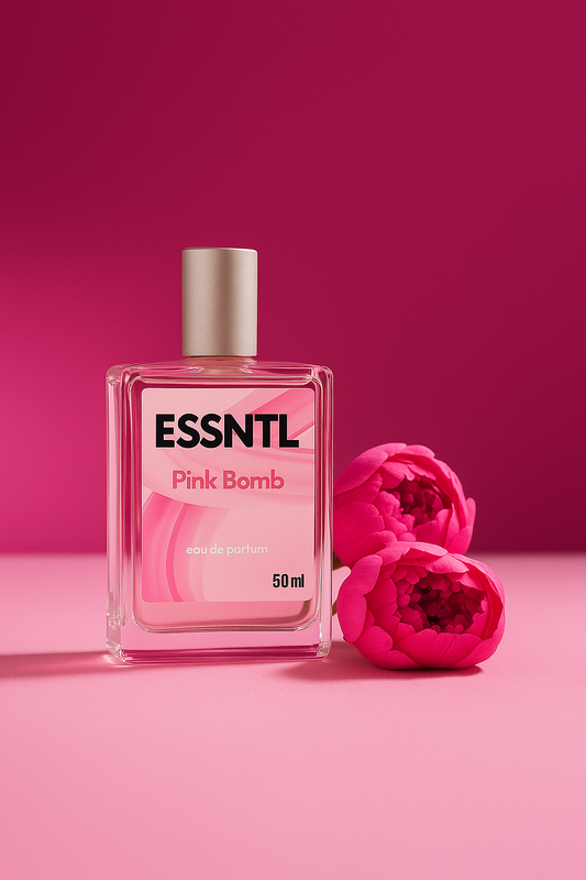 ESSNTL Pink Bomb Perfume - Playful & Feminine Fruity Floral Fragrance | 50ml Eau de Parfum | 20ml Eau de Parfum | Sweet, Bright & Captivating Scent | Long-Lasting Youthful Fragrance | Classic & Clean Scent for Women