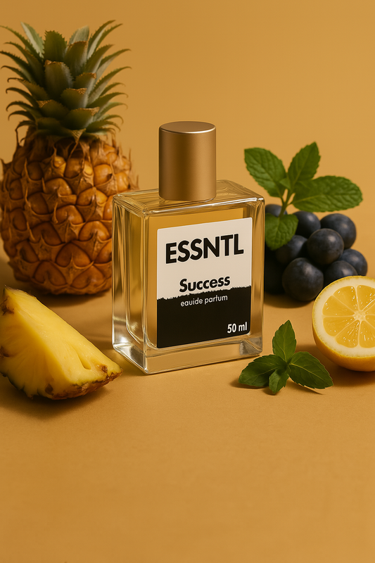 ESSNTL Success Perfume - Iconic & Masculine Fruity Woody Fragrance | 50ml Eau de Parfum | 20ml Eau de Parfum | Fresh, Smoky & Refined Scent | Long-Lasting Power Fragrance | Classic & Clean Scent for Men