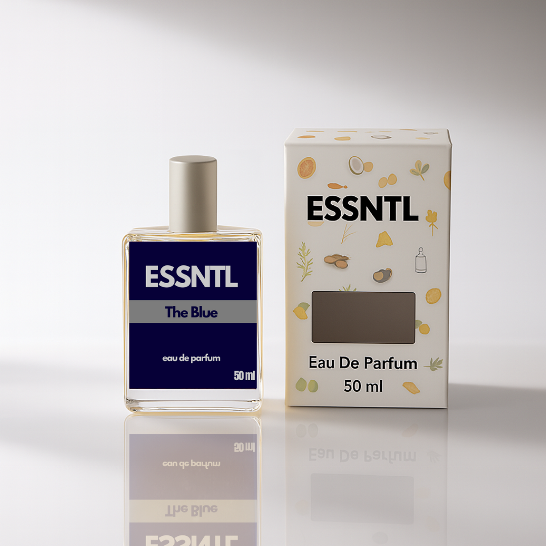 ESSNTL The Blue Perfume - Timeless & Sophisticated Citrus Woody Fragrance | 50ml Eau de Parfum | 20ml Eau de Parfum | Fresh, Crisp & Clean Scent | Long-Lasting Luxury Fragrance | Classic & Clean Scent for Men