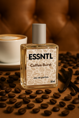 ESSNTL Coffee Burst Perfume - Bold & Comforting Coffee-Vanilla Fragrance | 50ml Eau de Parfum | 20ml Eau de Parfum | Creamy, Addictive & Aromatic Scent | Long-Lasting Cozy Perfume for Men & Women | A Caffeine Kick with Sweet Depth