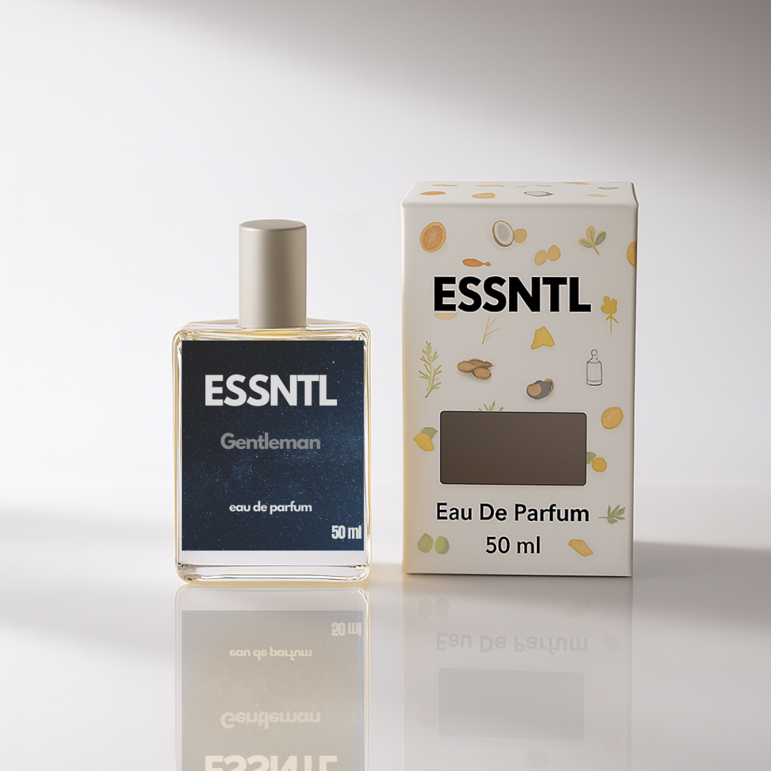ESSNTL Gentleman Perfume - Rugged & Magnetic Spicy Woody Fragrance | 50ml Eau de Parfum | 20ml Eau de Parfum | Fresh, Confident & Bold Scent | Long-Lasting Signature Fragrance | Classic & Clean Scent for Men