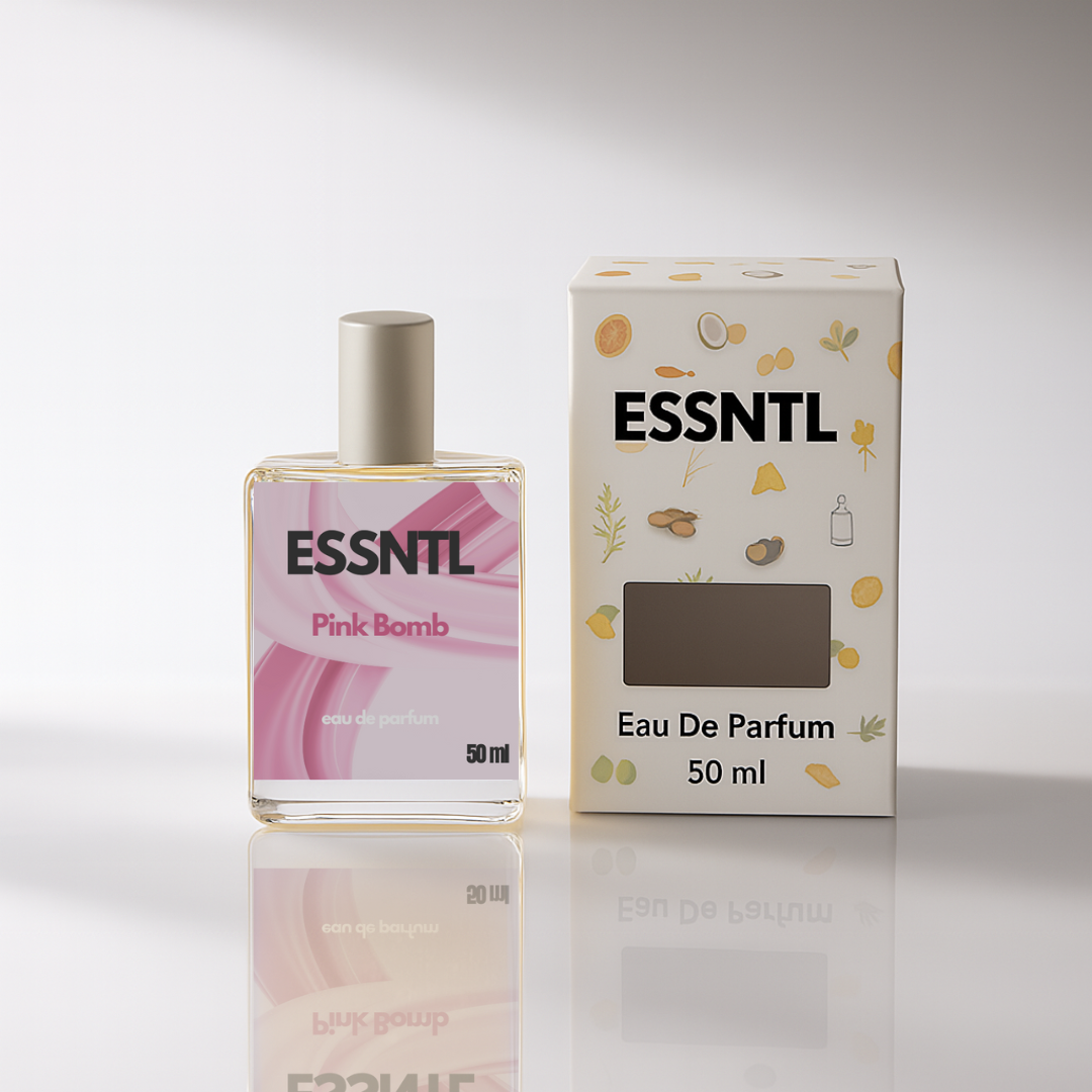 ESSNTL Pink Bomb Perfume - Playful & Feminine Fruity Floral Fragrance | 50ml Eau de Parfum | 20ml Eau de Parfum | Sweet, Bright & Captivating Scent | Long-Lasting Youthful Fragrance | Classic & Clean Scent for Women