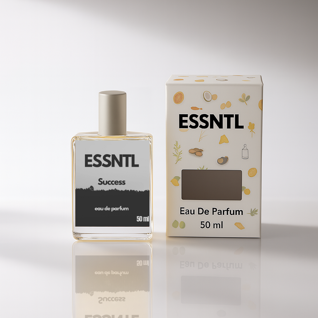 ESSNTL Success Perfume - Iconic & Masculine Fruity Woody Fragrance | 50ml Eau de Parfum | 20ml Eau de Parfum | Fresh, Smoky & Refined Scent | Long-Lasting Power Fragrance | Classic & Clean Scent for Men