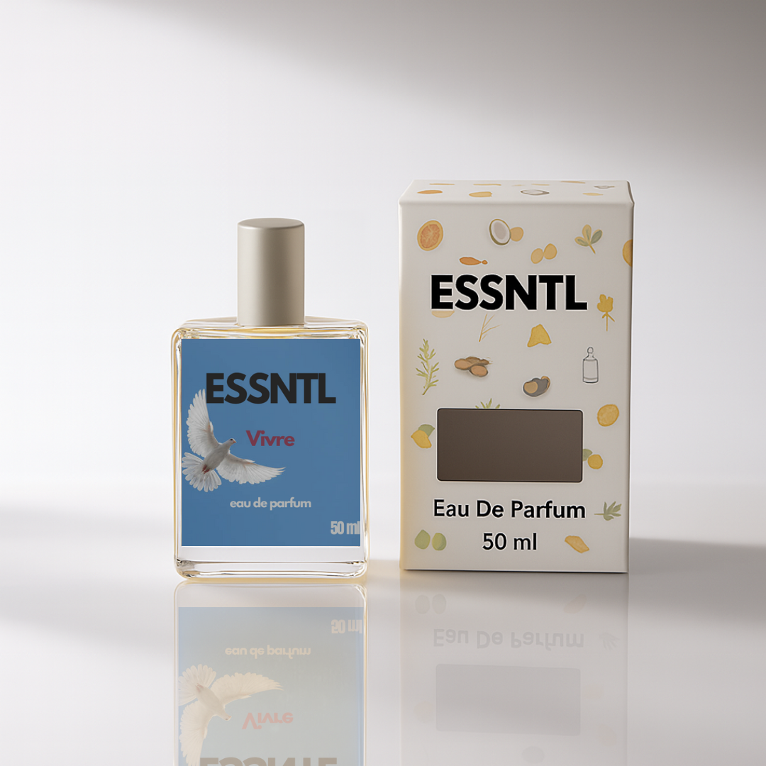 ESSNTL Vivre Perfume - Bold & Sensual Floral Amber Fragrance | 50ml Eau de Parfum | 20ml Eau de Parfum | Radiant, Confident & Addictive Scent | Long-Lasting Luxury Scent for Women | Power & Elegance in Every Spritz