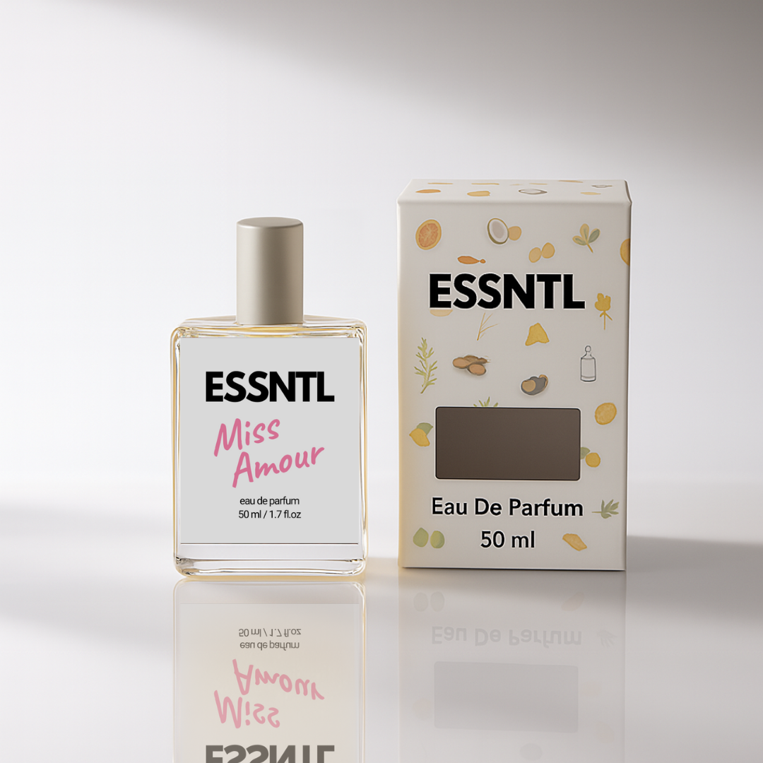 ESSNTL Miss Amour Perfume – Elegant & Romantic Floral Fruity Fragrance | 50ml Eau de Parfum | Graceful, Feminine & Charming Scent | Long-Lasting Unisex Perfume | Delicate, Modern Signature Vibe