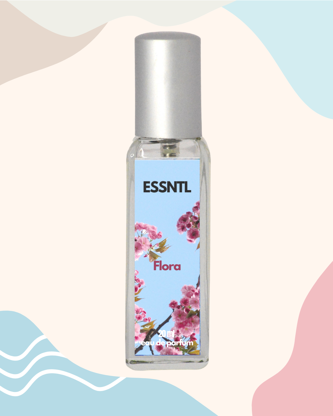ESSNTL Flora Perfume - Elegant & Feminine Floral Fruity Fragrance | 50ml Eau de Parfum | Romantic, Delicate & Graceful Scent | Long-Lasting Luxury Scent for Women | Classic & Clean Scent for Women