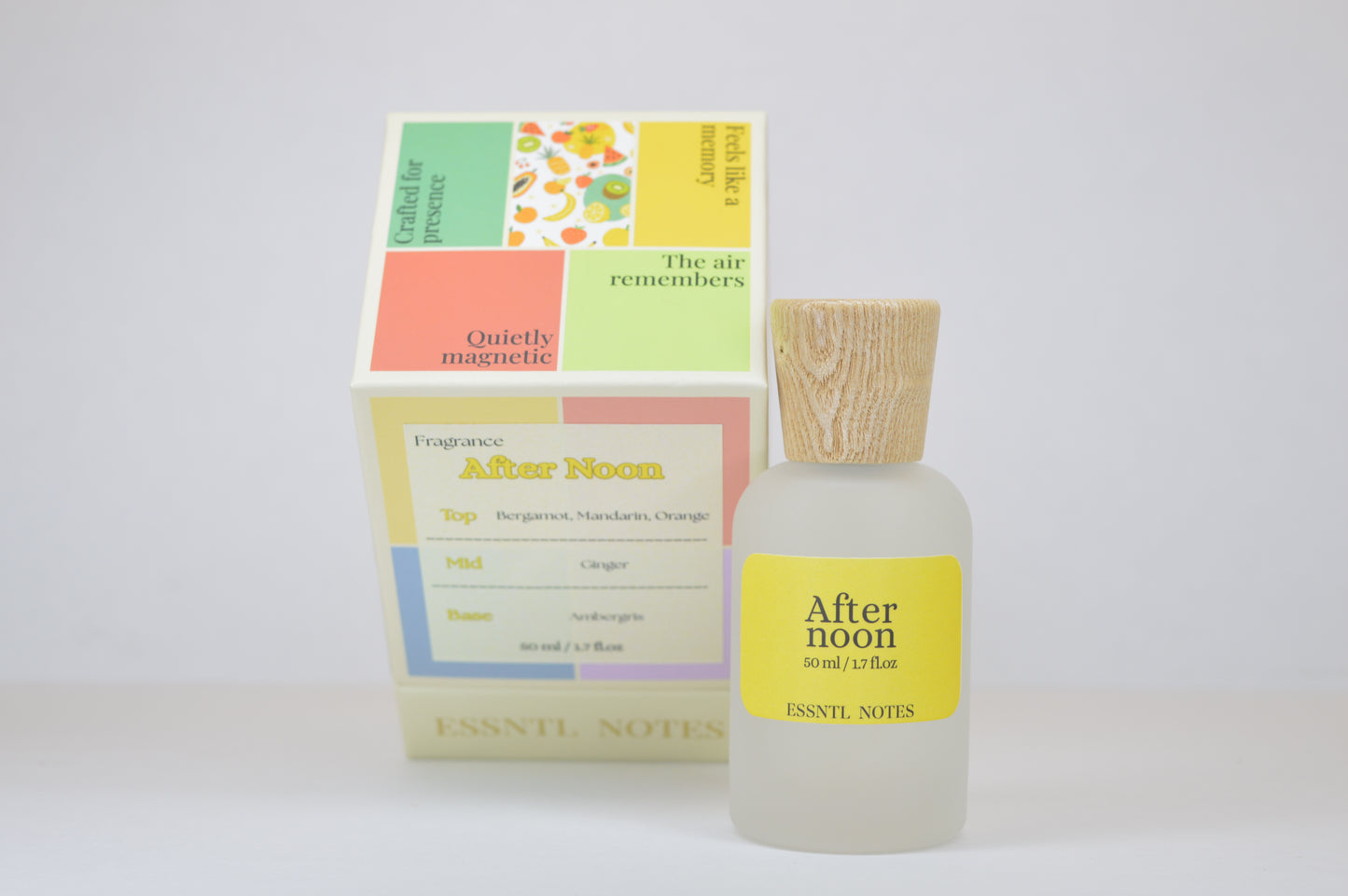 ESSNTL NOTES After Noon Perfume – Fresh & Uplifting Citrus Marine Fragrance | 50ml Eau de Parfum | Zesty, Energizing & Luxurious Scent | Long-Lasting Unisex Perfume | Bright, Modern Signature Vibe