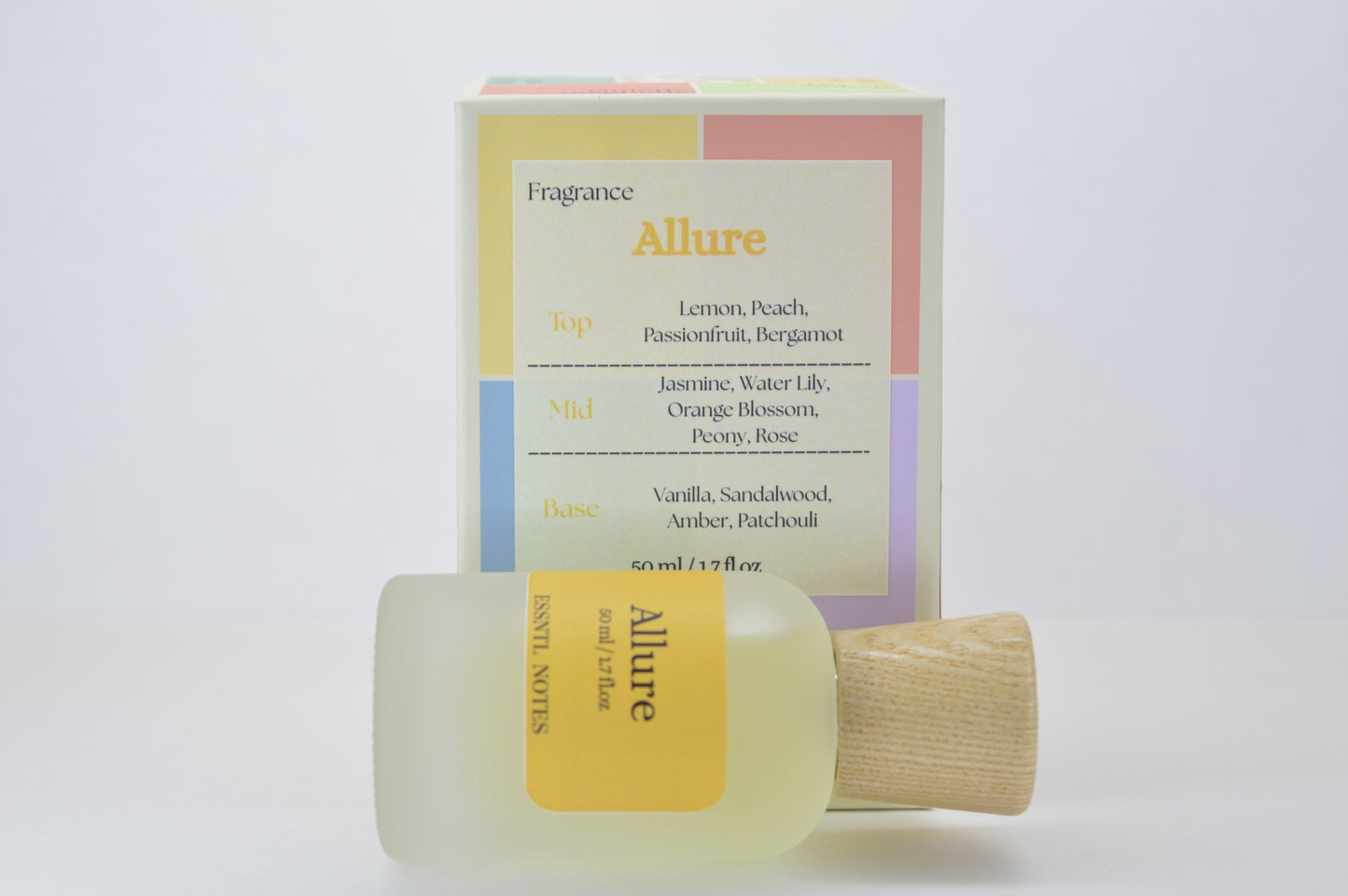 ESSNTL NOTES Allure Perfume – Elegant & Balanced Citrus Floral Fragrance | 50ml Eau de Parfum | Fresh, Warm & Sophisticated Scent | Long-Lasting Luxury Perfume | Timeless, Graceful Signature Vibe