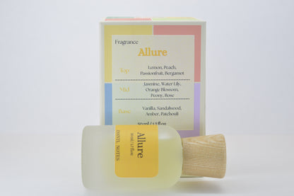 ESSNTL NOTES Allure Perfume – Elegant & Balanced Citrus Floral Fragrance | 50ml Eau de Parfum | Fresh, Warm & Sophisticated Scent | Long-Lasting Luxury Perfume | Timeless, Graceful Signature Vibe