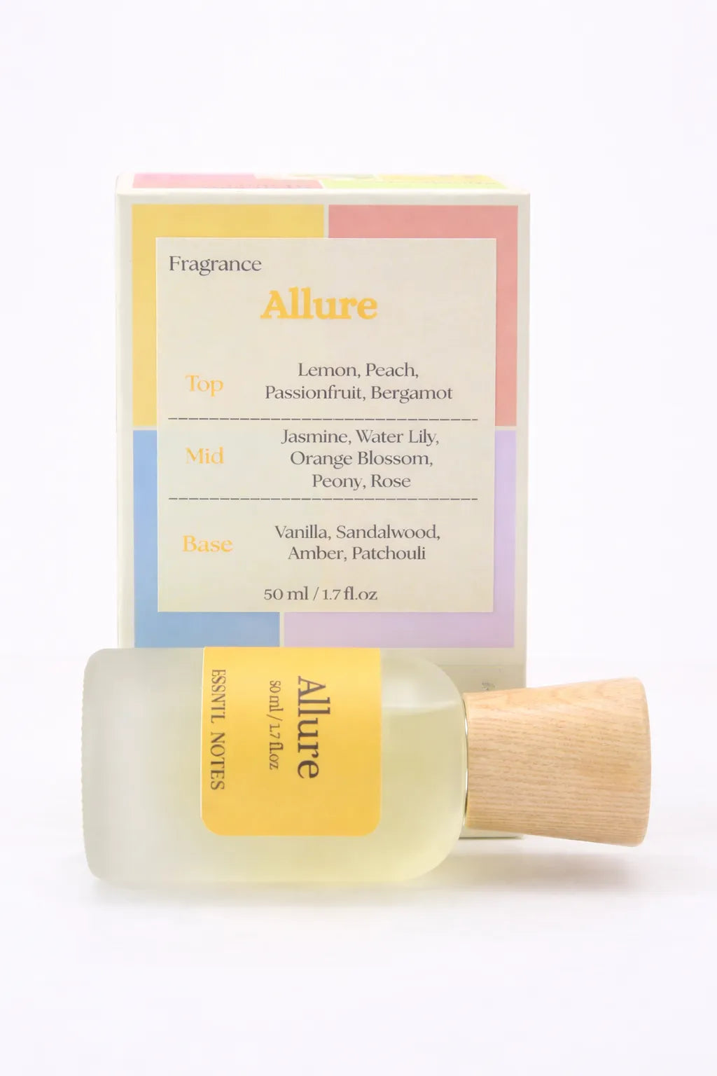 ESSNTL NOTES Allure Elegant Balanced Citrus Floral 50ml perfume, premium fragrance ideal for gifting, with premium gift box, ideal for gifting